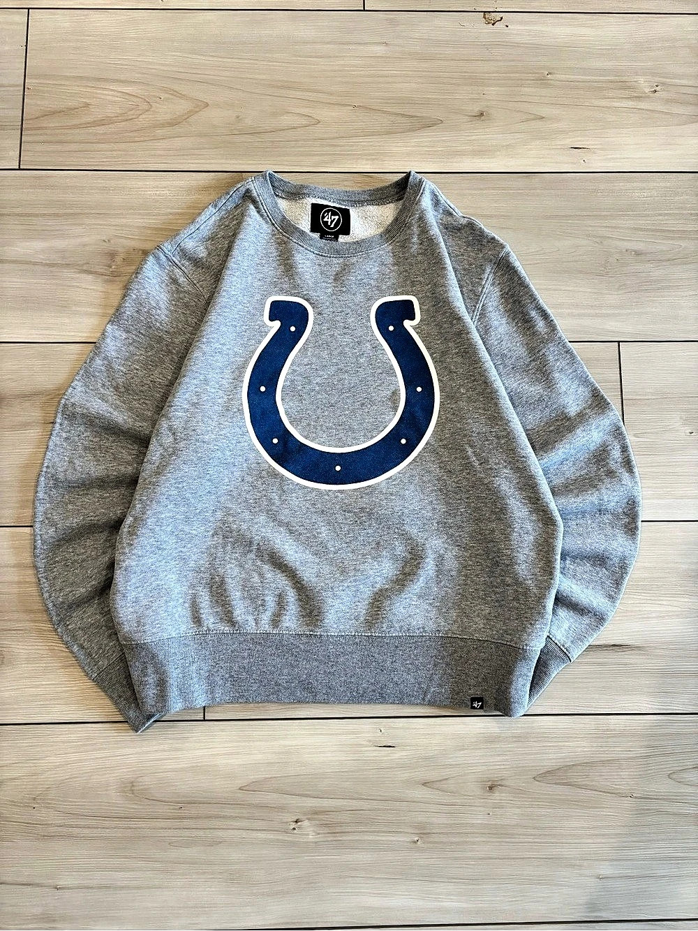 47 Indianapolis Colts NFL Football Men’s crewneck Sweatshirt Size Large Like New